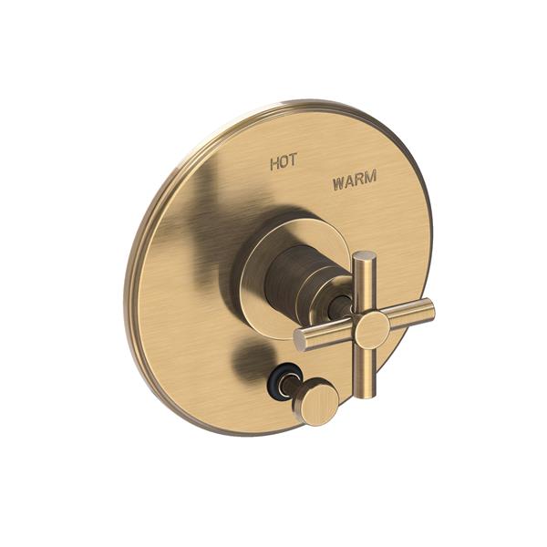Newport Brass - East Linear Balanced Pressure Tub & Shower Diverter Plate with Handle. Less Showerhead, arm and flange.