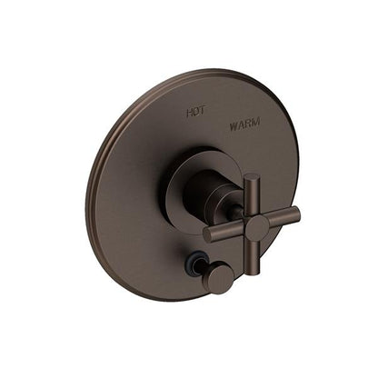Newport Brass - East Linear Balanced Pressure Tub & Shower Diverter Plate with Handle. Less Showerhead, arm and flange.