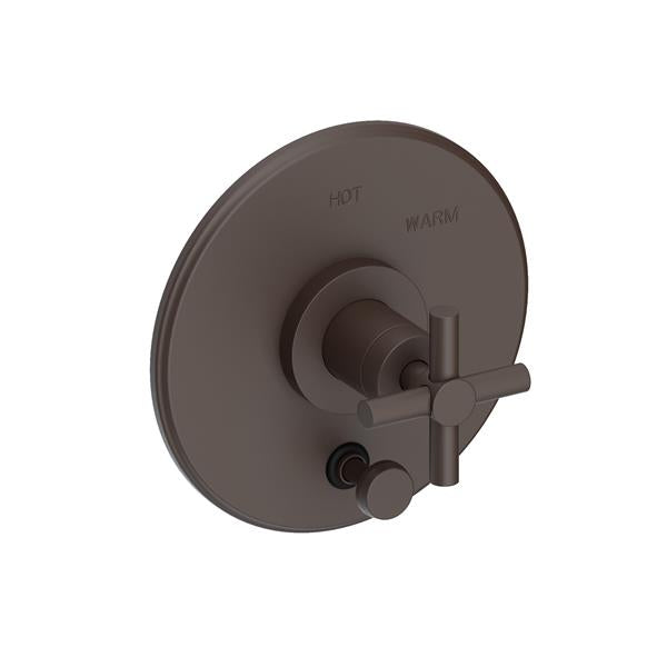 Newport Brass - East Linear Balanced Pressure Tub & Shower Diverter Plate with Handle. Less Showerhead, arm and flange.
