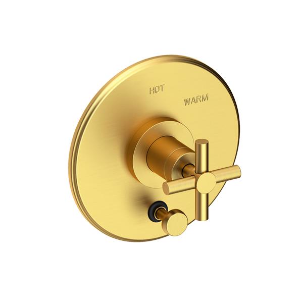 Newport Brass - East Linear Balanced Pressure Tub & Shower Diverter Plate with Handle. Less Showerhead, arm and flange.