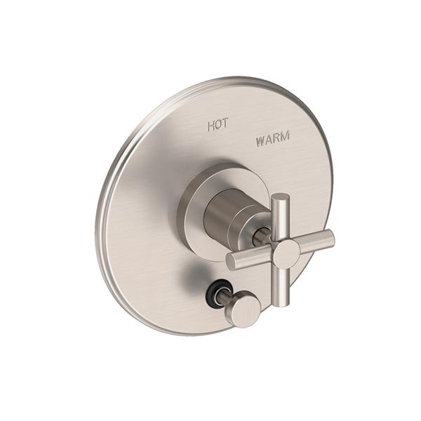 Newport Brass - East Linear Balanced Pressure Tub & Shower Diverter Plate with Handle. Less Showerhead, arm and flange.