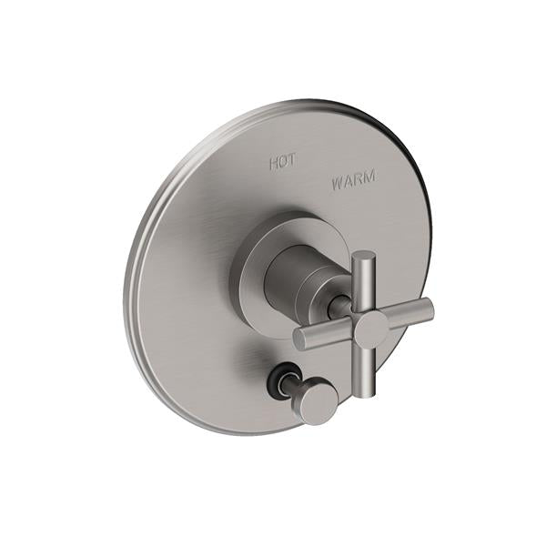 Newport Brass - East Linear Balanced Pressure Tub & Shower Diverter Plate with Handle. Less Showerhead, arm and flange.