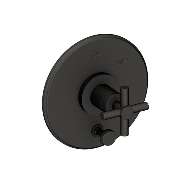 Newport Brass - East Linear Balanced Pressure Tub & Shower Diverter Plate with Handle. Less Showerhead, arm and flange.