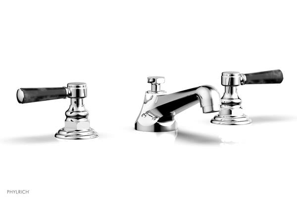 Phylrich - Hex Traditional Widespread Faucet - Marble Lever Handles