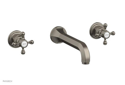 Phylrich - Hex Traditional Wall Lavatory Set - Cross Handle