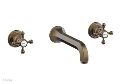 Phylrich - Hex Traditional Wall Lavatory Set - Cross Handle