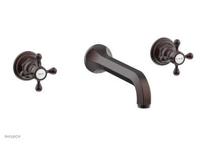 Phylrich - Hex Traditional Wall Lavatory Set - Cross Handle