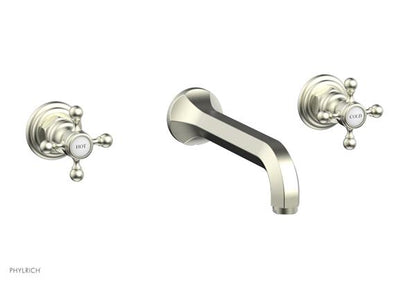 Phylrich - Hex Traditional Wall Lavatory Set - Cross Handle