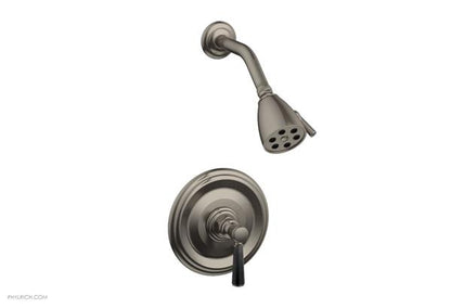 Phylrich - Hex Traditional Pressure Balance Shower Set - Marble Lever Handles