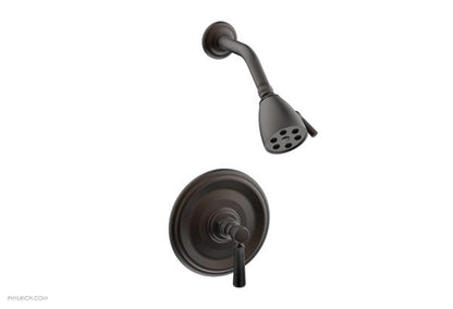 Phylrich - Hex Traditional Pressure Balance Shower Set - Marble Lever Handles