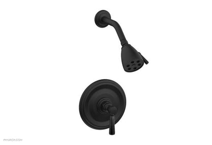 Phylrich - Hex Traditional Pressure Balance Shower Set - Marble Lever Handles