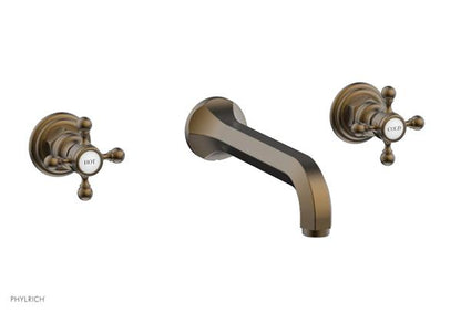 Phylrich - Hex Traditional Wall Tub Set - Cross Handles