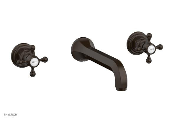Phylrich - Hex Traditional Wall Tub Set - Cross Handles