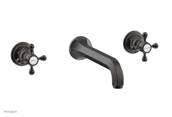 Phylrich - Hex Traditional Wall Tub Set - Cross Handles