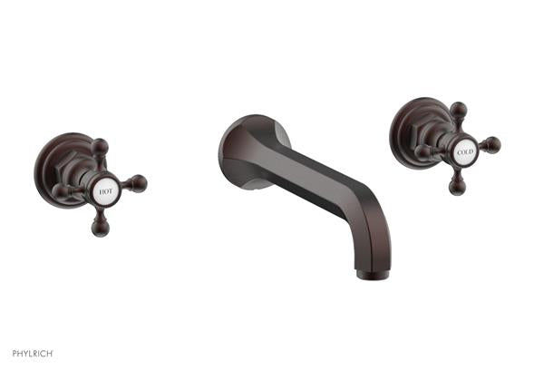 Phylrich - Hex Traditional Wall Tub Set - Cross Handles