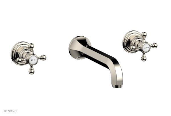 Phylrich - Hex Traditional Wall Tub Set - Cross Handles