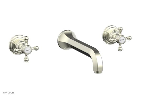 Phylrich - Hex Traditional Wall Tub Set - Cross Handles