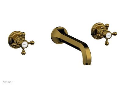Phylrich - Hex Traditional Wall Tub Set - Cross Handles