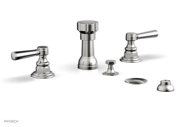 Phylrich - Hex Traditional Four Hole Bidet Set - Lever Handles