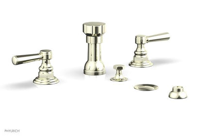 Phylrich - Hex Traditional Four Hole Bidet Set - Lever Handles