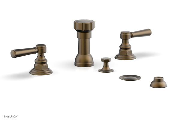 Phylrich - Hex Traditional Four Hole Bidet Set - Lever Handles