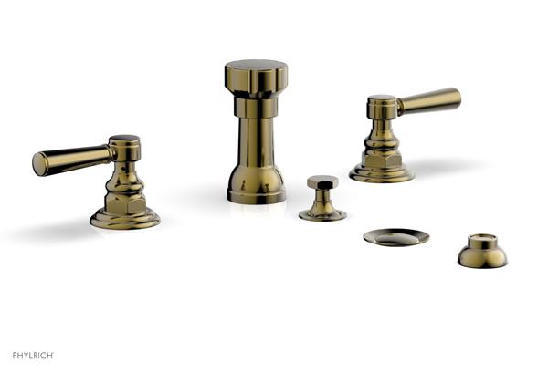 Phylrich - Hex Traditional Four Hole Bidet Set - Lever Handles
