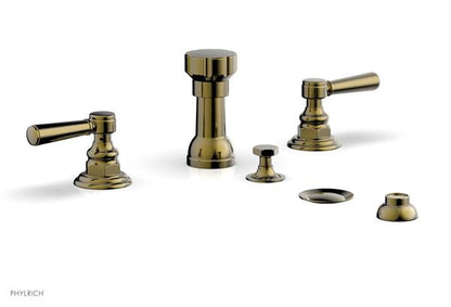 Phylrich - Hex Traditional Four Hole Bidet Set - Lever Handles