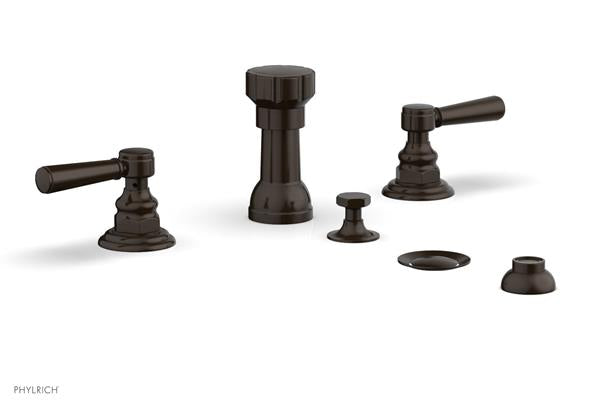 Phylrich - Hex Traditional Four Hole Bidet Set - Lever Handles