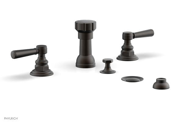 Phylrich - Hex Traditional Four Hole Bidet Set - Lever Handles