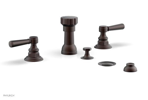 Phylrich - Hex Traditional Four Hole Bidet Set - Lever Handles