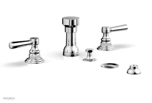Phylrich - Hex Traditional Four Hole Bidet Set - Lever Handles