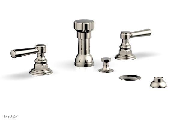 Phylrich - Hex Traditional Four Hole Bidet Set - Lever Handles