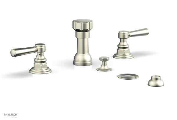 Phylrich - Hex Traditional Four Hole Bidet Set - Lever Handles