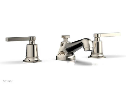 Phylrich - Hex Modern Widespread Faucet Low Spout - Lever Handles