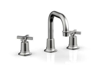 Phylrich - Hex Modern Widespread Faucet Flat Spout - Cross Handles