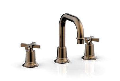 Phylrich - Hex Modern Widespread Faucet Flat Spout - Cross Handles