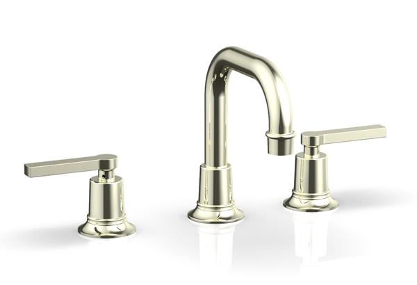 Phylrich - Hex Modern Widespread Faucet Flat Spout - Lever Handles