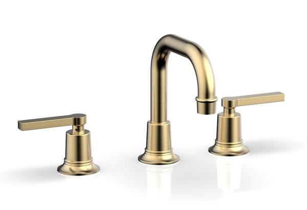 Phylrich - Hex Modern Widespread Faucet Flat Spout - Lever Handles