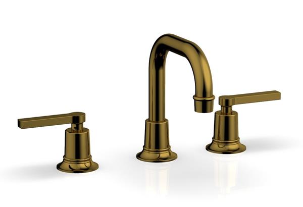 Phylrich - Hex Modern Widespread Faucet Flat Spout - Lever Handles