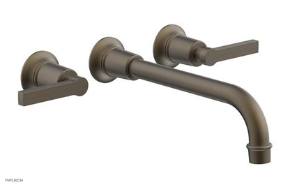 Phylrich - Hex Modern Wall Lavatory Set 10 Inch Spout - Lever Handles