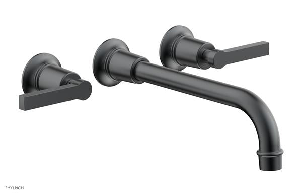 Phylrich - Hex Modern Wall Lavatory Set 10 Inch Spout - Lever Handles