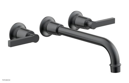 Phylrich - Hex Modern Wall Lavatory Set 10 Inch Spout - Lever Handles