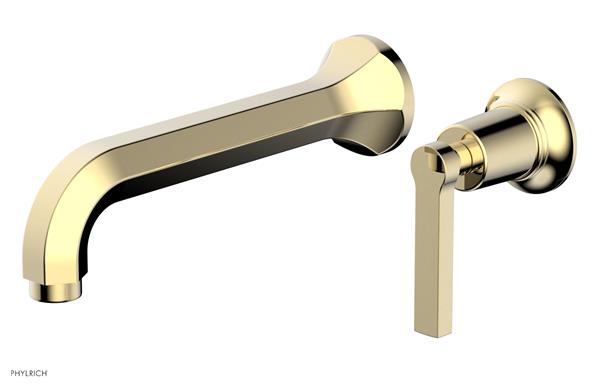 Phylrich - Hex Modern Single Handle Wall Lavatory Set - Lever Handle