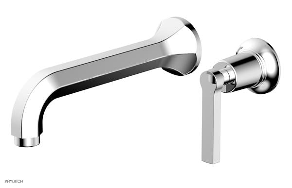 Phylrich - Hex Modern Single Handle Wall Lavatory Set - Lever Handle