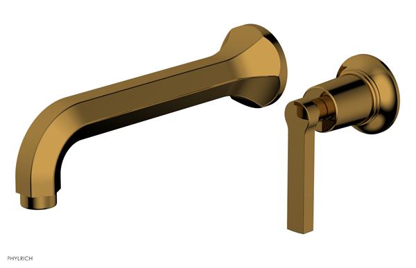 Phylrich - Hex Modern Single Handle Wall Lavatory Set - Lever Handle