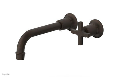 Phylrich - Hex Modern 8-1/4 Inch Single Handle Wall Lavatory Set - Cross Handle