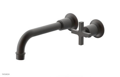 Phylrich - Hex Modern 8-1/4 Inch Single Handle Wall Lavatory Set - Cross Handle