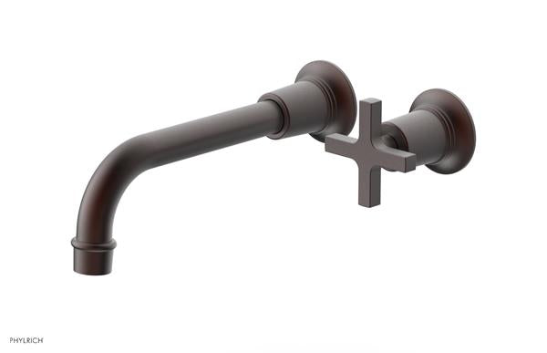 Phylrich - Hex Modern 8-1/4 Inch Single Handle Wall Lavatory Set - Cross Handle