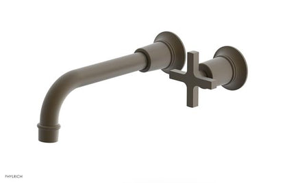 Phylrich - Hex Modern 8-1/4 Inch Single Handle Wall Lavatory Set - Cross Handle