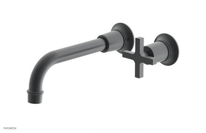 Phylrich - Hex Modern 8-1/4 Inch Single Handle Wall Lavatory Set - Cross Handle
